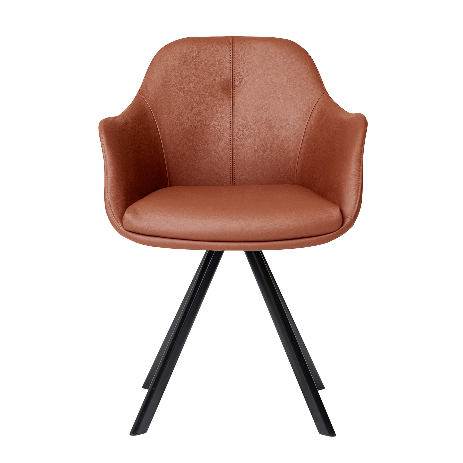 New Age spisebordsstol læder m. drejeben